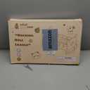 ROBOTIME Wooden Play Doll Cradle Rocking Baby Doll Crib, Reversible Doll Bedding for Toddler Girl,Fits Dolls Up to 20 Inches (White)