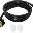 F273704 10FT Propane Hose Fits for Portable Heaters & Grill Etc, Heater Propane Hose with POL Fitting Connect 5-40 lb Propane Tanks, for Grill Propane Hoses, CSA Certified.