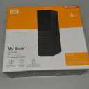 Western Digital 4TB My Book Desktop External Hard Drive, USB 3.0, External HDD with Password Protection and Backup Software - WDBBGB0040HBK-NESN