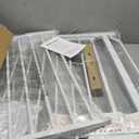 TSAYAWA Extra Wide Walk Through Baby Gate with Door, 62-67 Inch Wide Presure Mounted No Drill Metal Auto Close Child Gate for Stair Doorway - Indoor Outdoor Safty Gate for Toddler Dog Doggie, White