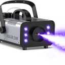 1200W Fog Machine Outdoor Indoor, 6000CFM Smoke Machine with LED Lights, Fog Machine Halloween with Wireless Remote & Auto, Fogger Machine for Wedding Party Stage Events