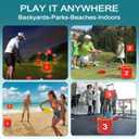 Golf Yard Bucket Games, 6 Holes Golf Practice Game with Flag, Indoor Outdoor Golf Chipping Game for Park, Beach, Backyard, Lawn