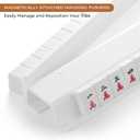 Acrylic Mahjong Racks with Magnetic Pushers (White, 20)