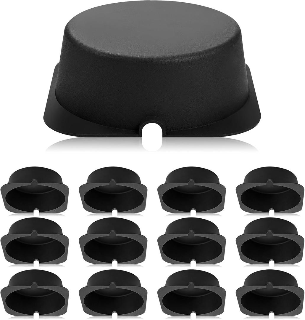 Tuanse 15 Pcs Recessed Light Cover 8.6 x 8.6 x 2.9 Inch Fire-Resistant and Energy-Saving Light Insulation Protect Cover for Attic, Black