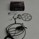 E-Bike Hydraulic Disc Brake Set 4-Pistons/2-Pistons, 2-PIN/3-PIN Pre-Bled with Mineral Oil Brakes KitFront and Rear Set180mm 2.3mm Thick Rotors