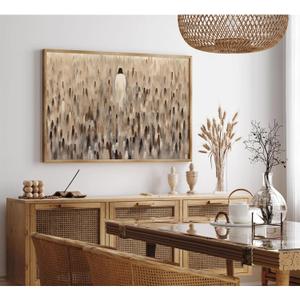 Jesus Feeds The 5000 Poster Set of One Christian Scripture Wall Decor Pictures Bible Verse Canvas Wall Art Jesus Wall Art Painting Christian Artwork for Living Room Bedroom 24x36 Inch Unframed (36L" x 24W")