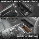 Muslogy Center Console Front Organizer Compatible with Mazda CX5 CX-5 Accessories 2022-2025 Tray Storage Coin Holder Gear Shifter Front Storage Inserts Organizer Armrest Box Secondary Accessories