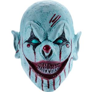 Horror Clown Mask Scary Evil Killer Halloween Cosplay Mask Creepy Demon Masquerade Party Accessories Full Head Latex