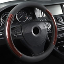 Microfiber Leather 15" Universal Fit Car Steering Wheel Cover Elastic Nonslip