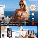 Back Camera Monitor iPhone | Touch Screen Control, Wireless Magnetic Vlog Selfie Monitor Screen for iPhone, Touchscreen Selfie Monitor with Speaker | Zoom Adjustment | Manual Focus for TikTok YouTube