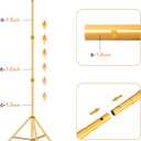 HYJ-INC 10ft x 7ft - Titanium Gold Adjustable Photography Backdrop Support System Photo Video Studio Background Stand Kit with Carry Bag for Portrait & Studio Photography