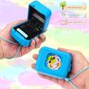 3 x MGZNMTY Silicone Case for Bitzee Magicals Interactive Toy Digital Pet and Case, Protective Skin Cover for New Bitsy Electronic Virtual Pet (Magic Blue)