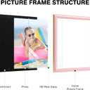 16x20 Velvet Picture Frame, Pink 16x20 Velvet Photo Frame with Vintage Gold Border, 16 by 20 Poster Frame with HD Real Glass Horizontal & Vertical Display for Tabletop and Wall Decor (1 Pack)