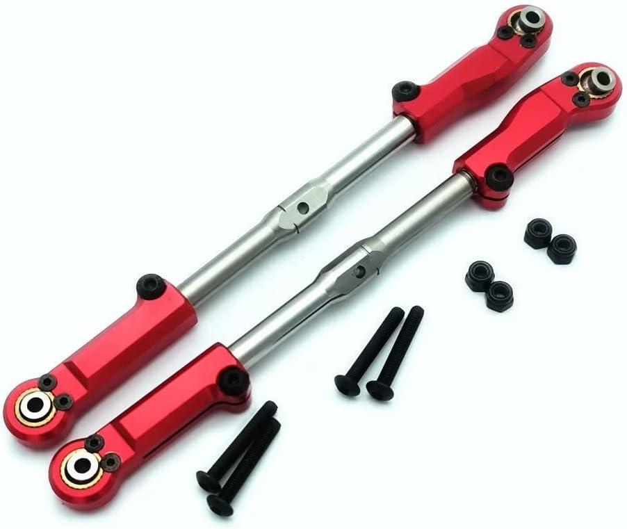 Stainless Steel Adjustable Turnbuckle Rear Upper Tie Rod with Aluminum Ends Red for Arrma 1/8 Kraton Outcast Notorious Talion 1/7 Fireteam AR330221 AR330230