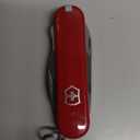 Victorinox Rally Swiss Army Knife, Compact, 9 Functions, Swiss Made Pocket Knife with Magnetic Phillips Screwdriver, Bottle Opener and Key Ring - Red