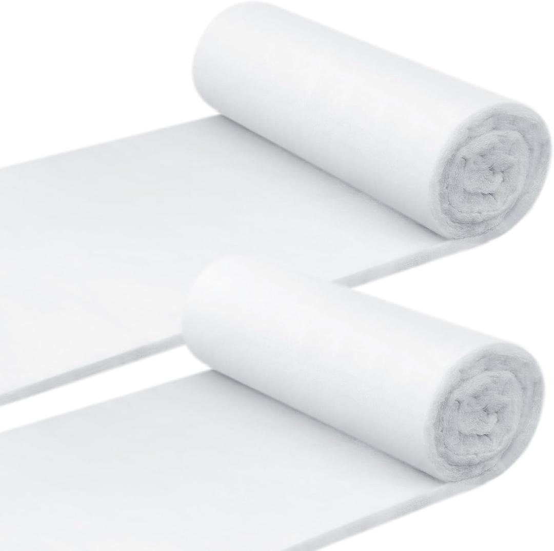 Peryiter 2 Roll Upholstery Quilt Batting 24 Inch x 2 Yard x 2 Inch Polyester Batting Multipurpose Fiberfill Stuffing Fabric for Cushion Pillows Bedspreads Interior Decoration Crafts Peryiter 2 Roll Upholstery Quilt Batting 24 Inch x 2 Yard x 2 Inch Polyester Batting Multipurpose Fiberfill Stuffing Fabric for Cushion Pillows Bedspreads Interior Decoration Crafts