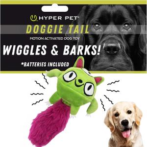 Hyper Pet Doggie Pal Monster Interactive Plush Dog Toys - Wiggles, Vibrates, and Barks, Durable Dog Toys for Boredom and Mental Stimulation for All Breed Sizes