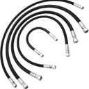 Hydraulic Hose Kit 16" 36" 42" 38" 42" Receiver 1/4'' 3/8'' Fit for Fisher Xtreme V Snowplow, Hose Assembly Replacement Part Pack of 5
