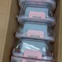 UMEIED 10 Pack Glass Food Storage Containers with Lids Leakproof, Airtight Glass Meal Prep Containers For Lunch, On The Go, Leftover, Dishwasher Safe