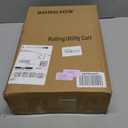 Sorgion 3 Tier Rolling Cart Organizer, Laundry Room Bathroom Organizers and Storage Office Shelves Mobile Shelving Unit Kitchen Trolley Cart with Wheels for Art, Craft, Diaper, Bedside, Snack (Black)