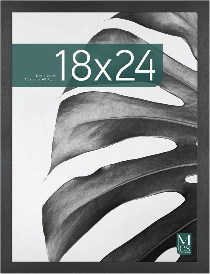 Studio Gallery Poster Frame, 18x24, Black Woodgrain, 1-Pack
Studio Gallery Poster Frame For Photos & Art Prints, 18x24 Inch, Black Woodgrain Engineered Wood, 1-Pack