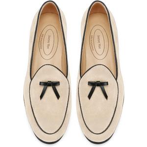 Journey West Suede Tassel Loafer for Women Slip-on Belgian Penny Loafers Shoes for Women in Many Colors (8)