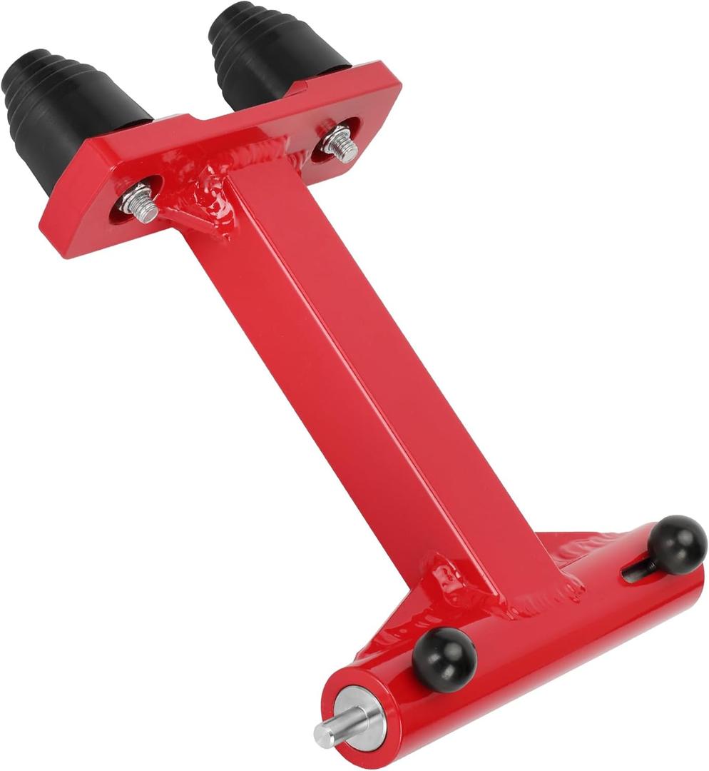 Iridesc 240110 4-Stroke Transom Saver Motor Tote, Compatible with Merc-Y 75/90/115/200/225/250/300HP & V6 175HP Engines, Red, Stainless Steel Frame, Transom Mount