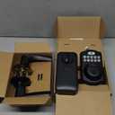 Veise Fingerprint Door Lock with 2 Lever Handles - Keyless Entry Door Lock, Electronic Keypad Deadbolt, Digital Smart Code & Front Handle Sets, Auto-Locking, Easy Installation, Matte Black