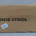 STDDRE Shoe Bench Entryway Bamboo 2-Tier Shoe Rack with Cushion Padded Seat Shoe Bench Organizer Stable for Entry, Hallway, Living Room, Bedroom, Closet (39.4 * 11.4 * 16.5IN, Brown-Beige)