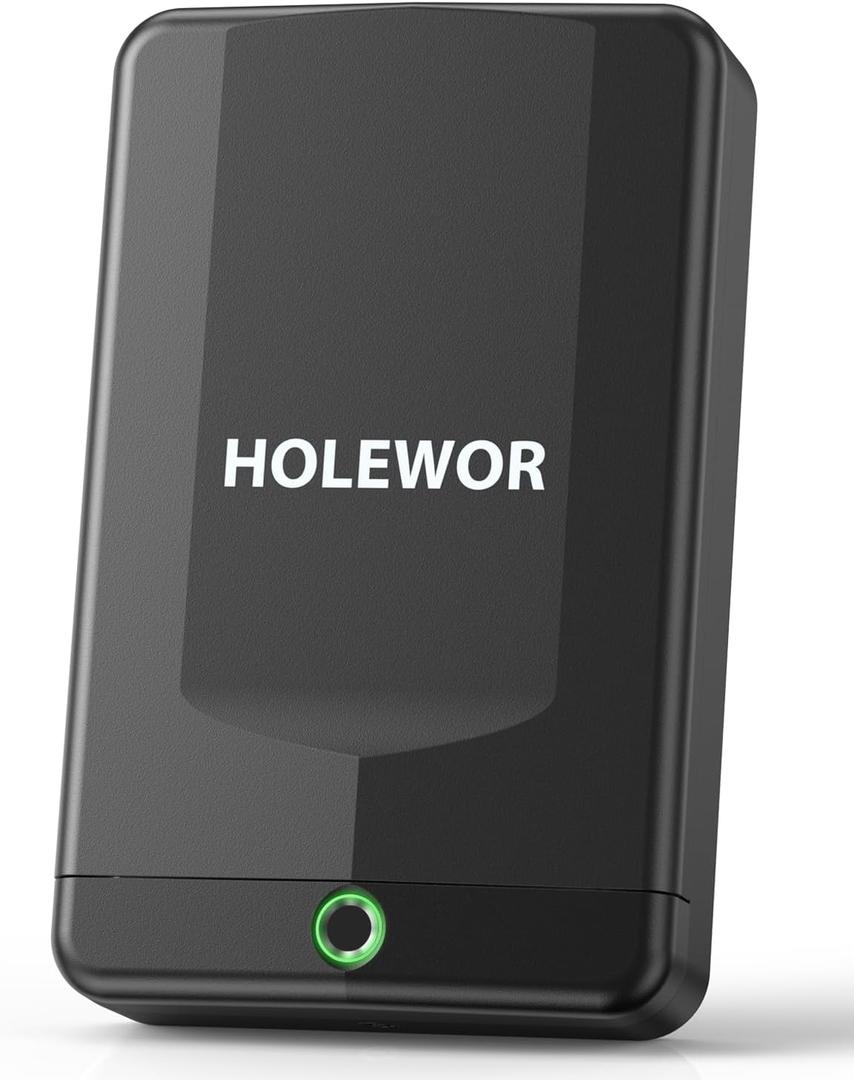 HOLEWOR Gun Safe Small Pistol Safe Biometric Gun Lock Box for Handgun, Fingerprint Quick Access Portable Pistol Case for Car Travel Nightstand Bedside