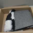 KICMOR Black and White 3x5 Rugs for Bedroom Bedside, Fluffy Soft Checkered Shag Area Rug Fuzzy Shaggy Small Living Room Carpet, Plush Throw Rug for Kids Boys Girls Dorm Nursery Home Decor Aesthetic