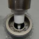 EMPO Ceramic Embossed Press Foam Hand Soap Dispenser - 300ml Large Capacity Facial Cleansing Bottle and Liquid Soap Dispenser for Kitchen Bathroom with Mousse Lotion Pump (Grey) 