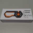 6-Stage Knife Sharpener - Premium Kitchen Knife Sharpeners - Adjustable Handheld Manual Knife Sharpeners for Kitchen Knives, Scissor and Chef Knife.Easy for beginners to use (ORANGE)