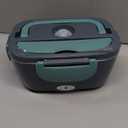 Electric Lunch Box Food Heater, 3 in 1 Ultra Quick Heated Lunch Boxes for Adults, 12V/24V/110V Portable Food Warmer for Car/Truck/Office With Fork Spoon and Insulated Carry Bag (Gray)