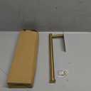 Gold Under Cabinet Paper Towel Holder - No Drill Adhesive & Wall Mount, Luxury Rust-Proof Design for Modern Kitchens