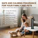 Waterless Scent Diffuser Starter Kit 1000 Sq Ft Coverage, Suitable for Home & Hotel Series Diffuser, Includes 5 Scent Oils, Remote Control, Large Room Essential Oil Diffuser, Ultra Black