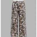SOLY HUX Girl's Y2k Camo Sweatpants Elastic Waist Wide Leg Baggy Pants with Pockets Streetwear Army Green Maple Leaf 11Y