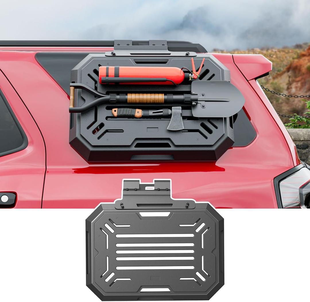 SZYANG Rear Window Storage Molle Panel Compatible with 2025 2026 Toyota 4Runner Storage Panel System Rear Window Shelf Replacement for 2025 2026 Toyota 4Runner Accessories