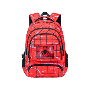 FunnyGifts Kids Backpacks Boys School Bookbag for Elementary Kindergarten Preschool Mochila Para Niños 4 5 6 7 8 9 10 11 12, Red