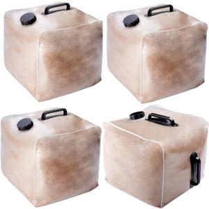 4 Pcs Pool Ladder Weights, 50 LB Universal Pool Steps Weight SandBag, Plastic Fillable Anchor Bag Container Pool Stair Weights for Above Ground Swimming Pool Entry System(Without Sand)