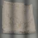 maxmill Jacquard Tablecloth Damask Design Water Resistance Antiwrinkle Heavy Weight Soft Table Cloth for Buffet Banquet Parties Event Holiday Dinner Rectangle 60 x 84 Inch Beige with White