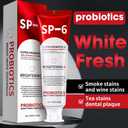 SP-6 Probiotic Whitening Toothpaste - Enhanced Formula with 6 Probiotics for Teeth Whitening and Gum Health - Enamel-Safe, Fluoride-Free, Fresh Mint Flavor,2 PCS (4.9 Fl Oz (Pack of 2))