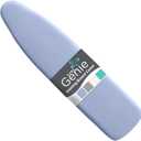 HOME GENIE Ironing Board Cover, Extra Thick Padding, Scorch Resistant Silicone Coating, 15x54 Full Size, Elastic Edge Heavy Duty Iron Pad Covers Standard Boards, Hook and Loop Fastener Strap, Blue