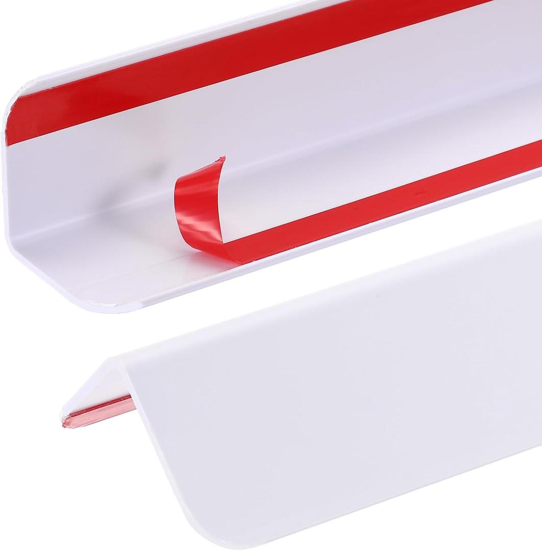 uxcell 2Pcs Wall Corner Protector, Self Adhesive Corner Protector Strip for Door Wall Table Cabinet Furniture Edge Guard 31.5" x 1.57", White
