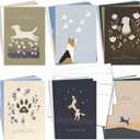 Hat Acrobat 24 Dog Sympathy Cards - 24 Unique Illustrated Designs - Dog Condolence Bereavement Cards Bulk with Envelopes for Vet Clinics, Shelters, Groomers, A6