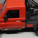RC Crawler, 1:12 Scale MN82 New Upgrades MN82-T RC Crane Truck, 4WD LC79 Land Cruiser Rock Crawler with Lights, Speed Adjustment, Crane, Tires All Terrain Wrecker for Teens Adults(Red)