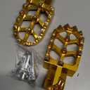 AnXin Foot Pegs Motorcycle Universal CNC Footpeg for RM DRZ JR 50-125cc CT100U Mini Bike SSR Apollo RFZ TaoTao Lifan Kayo Coolster Pit Bike - Gold