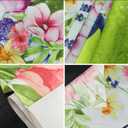 Hello Spring Door Cover with 70.9"X35.4", Spring Colorful Floral Green Leaves Door Sign Backdrop for Spring Easter Seasonal Holiday Wedding Yard Decor Farmhouse Indoor Outdoor Decorations