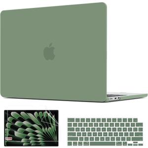 Compatible with MacBook Air 15 inch Case 2026 2025 2024 2023 M5 M4 M3 M2 A3448 A3241 A3114 A2941, Laptop Hard Shell Cover with Screen Protector + Keyboard Cover for MacBook Air 15.3" - Midnight Green