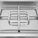 onlyfire Stainless Steel Square Fire Pit Flat Pan with Burner Ring Assembly, 24-Inch